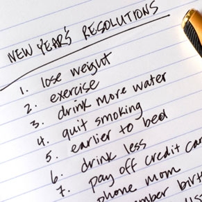 new years resolution to lose weigh exercise more
